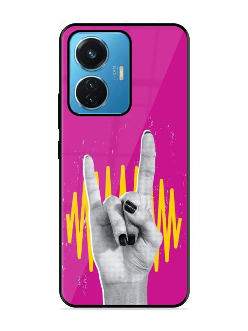 Rock Hand Glossy Soft Edge Case for Iqoo Z6 (44W)