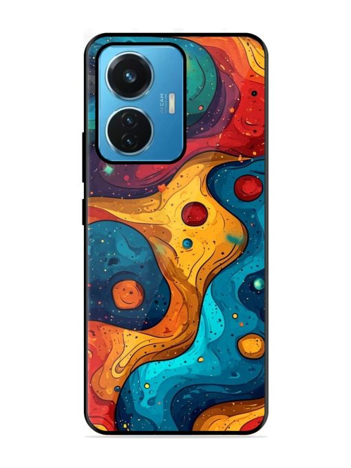 Cosmic Swirl Glossy Soft Edge Case for Iqoo Z6 (44W) Chachhi