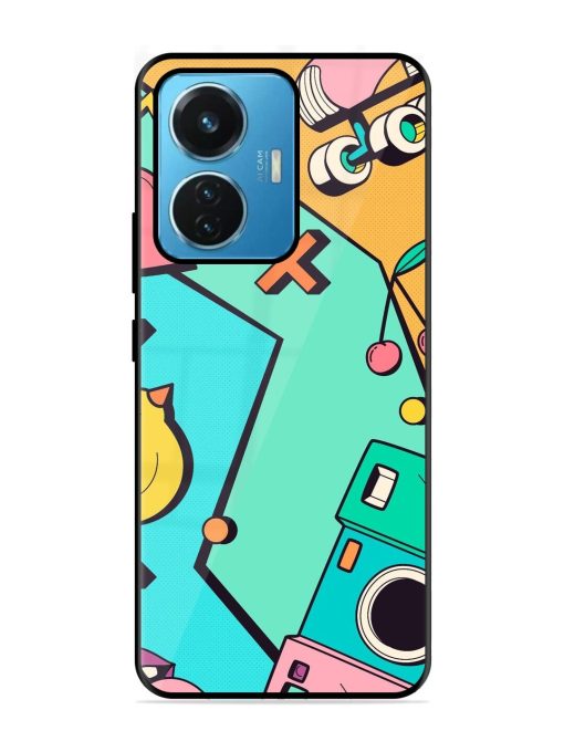 Retro Remix Glossy Soft Edge Case for Iqoo Z6 (44W) Chachhi