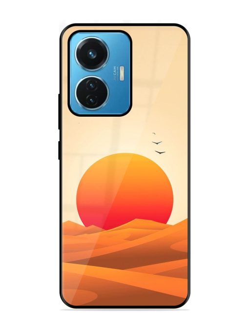 Desert Sunset Glossy Soft Edge Case for Iqoo Z6 (44W) Chachhi