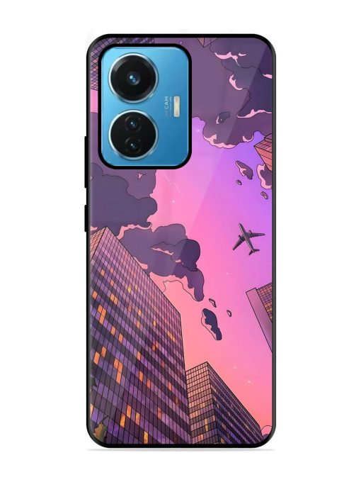 Urban Twilight Glossy Soft Edge Case for Iqoo Z6 (44W) Chachhi