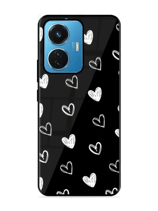 Scattered Hearts Glossy Soft Edge Case for Iqoo Z6 (44W) Chachhi