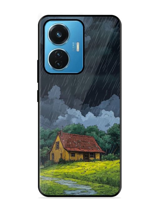 Rainy Day Retreat Glossy Soft Edge Case for Iqoo Z6 (44W) Chachhi