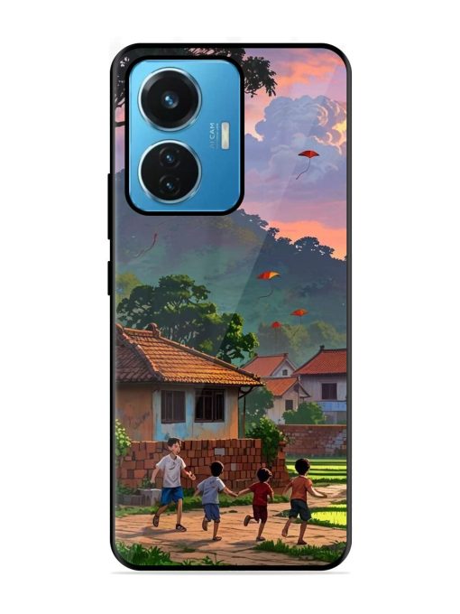 Sunset Play Glossy Soft Edge Case for Iqoo Z6 (44W) Chachhi