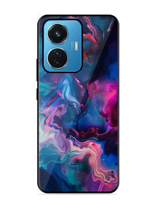 Cosmic Swirl Glossy Soft Edge Case for Iqoo Z6 (44W) Chachhi