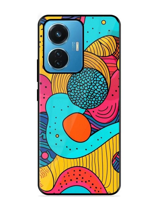 Psychedelic Patterns Glossy Soft Edge Case for Iqoo Z6 (44W) Chachhi