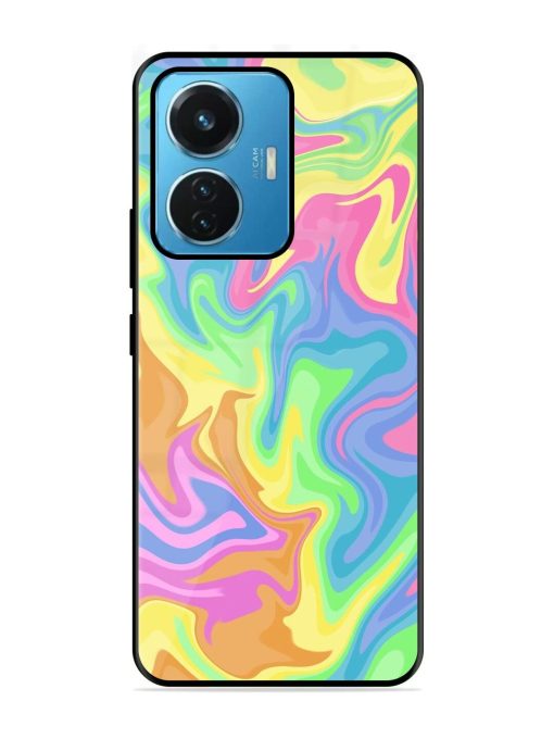 Whimsical Swirl Glossy Soft Edge Case for Iqoo Z6 (44W) Chachhi