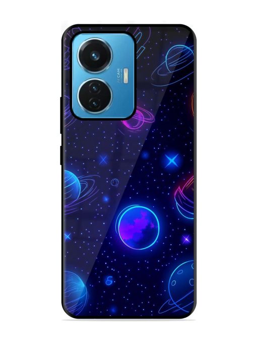 Neon Cosmos Glossy Soft Edge Case for Iqoo Z6 (44W) Chachhi