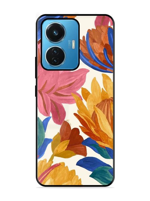 Blooming Tapestry Glossy Soft Edge Case for Iqoo Z6 (44W) Chachhi