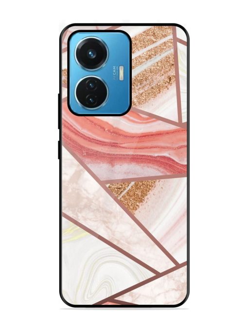 Rosy Mosaic Glossy Soft Edge Case for Iqoo Z6 (44W) Chachhi