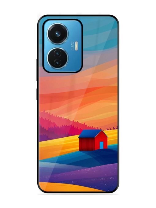 Sunset Solitude Glossy Soft Edge Case for Iqoo Z6 (44W)