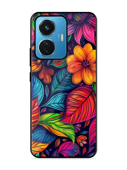 Rainbow Of Blooms Glossy Soft Edge Case for Iqoo Z6 (44W) Chachhi