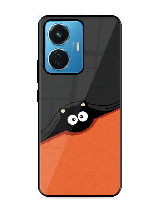 Peek-A-Boo Kitty Glossy Soft Edge Case for Iqoo Z6 (44W) Chachhi