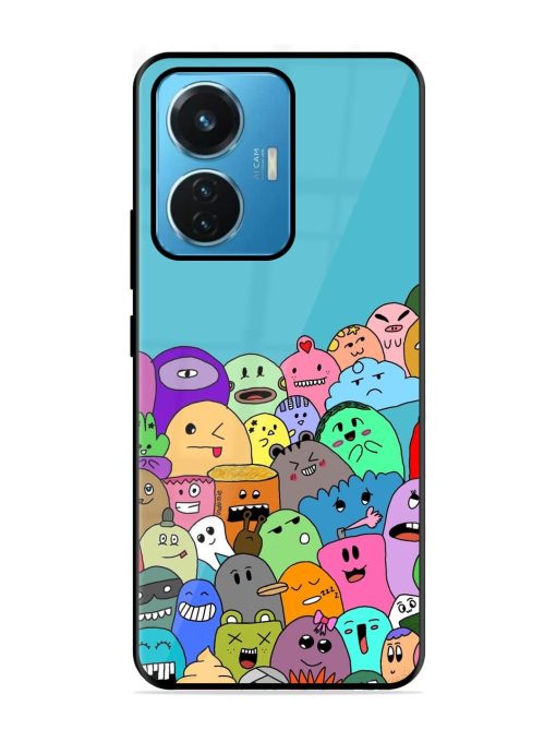 Monster Mash Glossy Soft Edge Case for Iqoo Z6 (44W) Chachhi