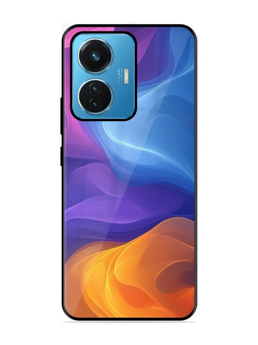 Cosmic Currents Glossy Soft Edge Case for Iqoo Z6 (44W) Chachhi