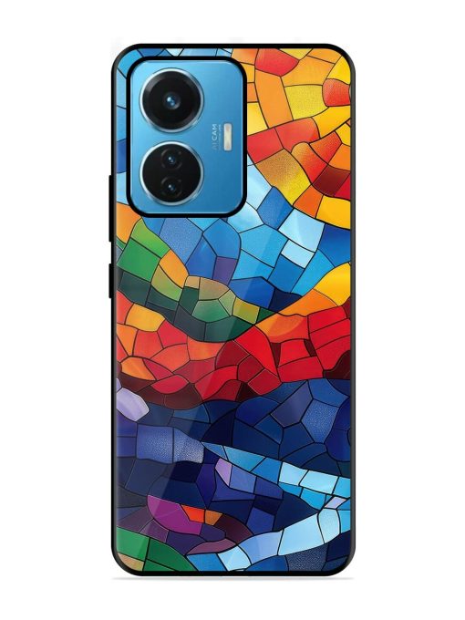 Mosaic Sunset Glossy Soft Edge Case for Iqoo Z6 (44W)