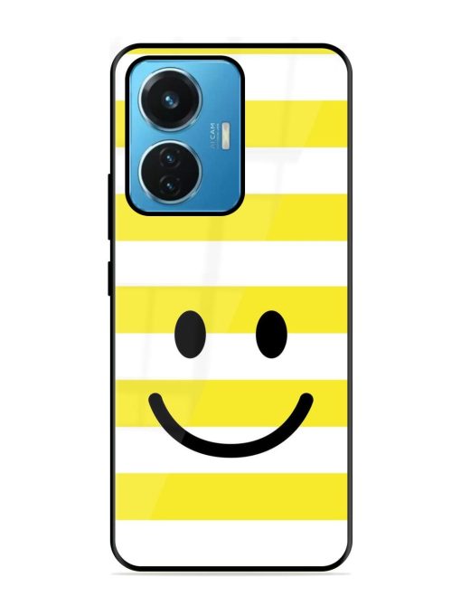 Smiling Stripes Glossy Soft Edge Case for Iqoo Z6 (44W) Chachhi