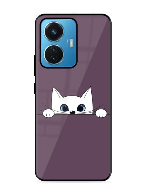 Peek-A-Boo Kitty Glossy Soft Edge Case for Iqoo Z6 (44W) Chachhi