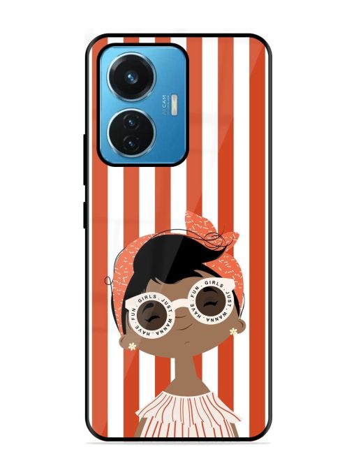 Girls Just Wanna Have Fun Glossy Soft Edge Case for Iqoo Z6 (44W) Chachhi