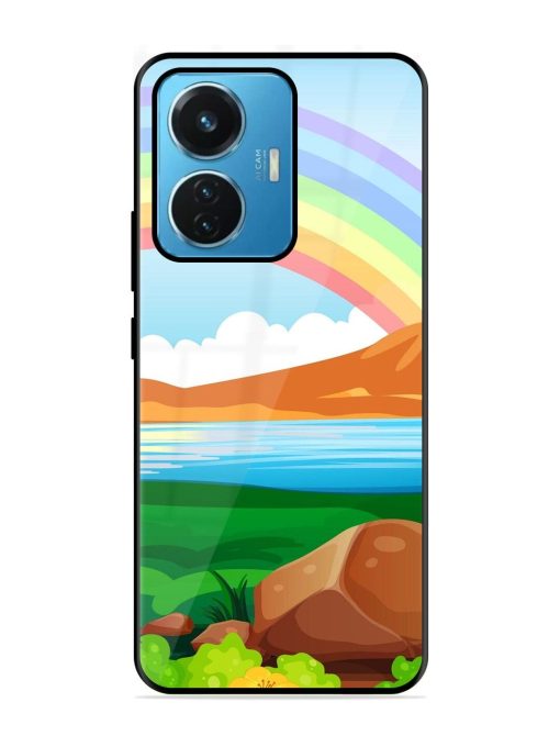 Rainbow Over The Lake Glossy Soft Edge Case for Iqoo Z6 (44W) Chachhi