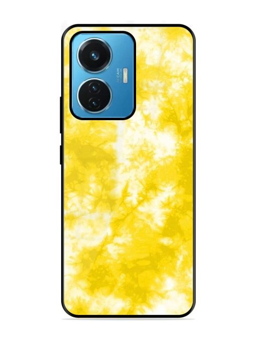 Golden Tie-Dye Twirl Glossy Soft Edge Case for Iqoo Z6 (44W) Chachhi