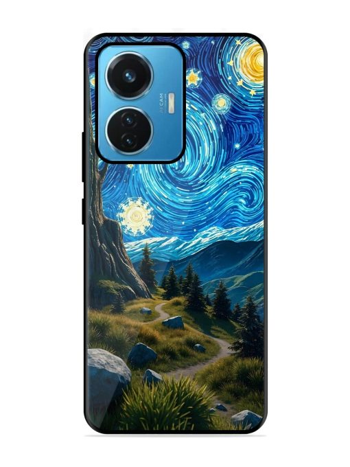 Starry Night In The Shire Glossy Soft Edge Case for Iqoo Z6 (44W) Chachhi