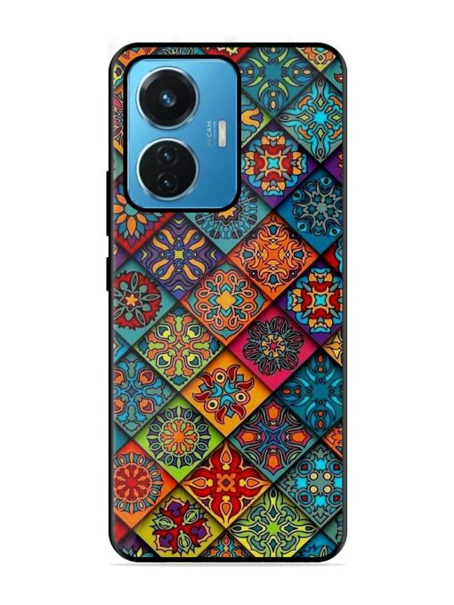 Patchwork Mandala Mosaic Glossy Soft Edge Case for Iqoo Z6 (44W) Chachhi