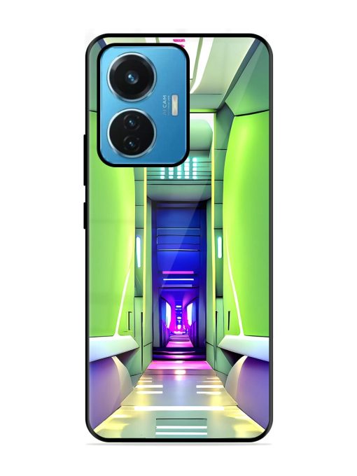 Neon Corridor Glossy Soft Edge Case for Iqoo Z6 (44W) Chachhi