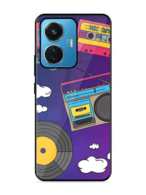 Retro Vibes Glossy Soft Edge Case for Iqoo Z6 (44W) Chachhi