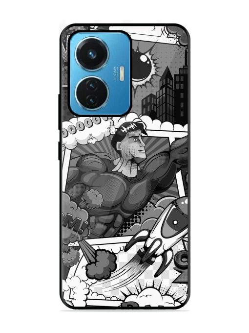 Comic Book Chaos Glossy Soft Edge Case for Iqoo Z6 (44W) Chachhi