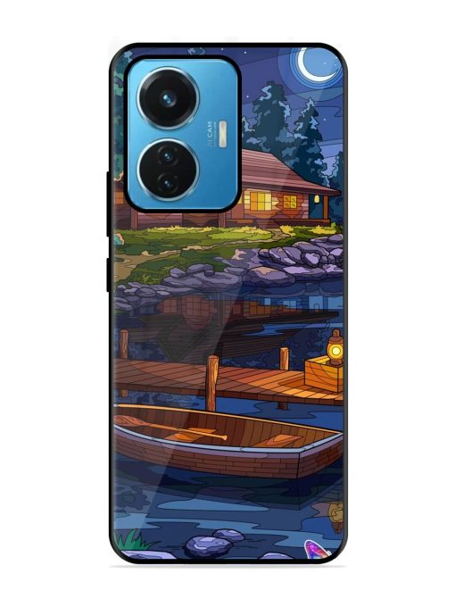 Moonlit Serenity Glossy Soft Edge Case for Iqoo Z6 (44W) Chachhi