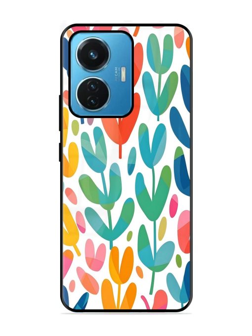 Rainbow Of Blooms Glossy Soft Edge Case for Iqoo Z6 (44W) Chachhi