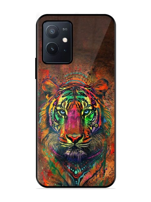 Cosmic Tiger Glossy Soft Edge Case for Iqoo Z6 (5G) Chachhi