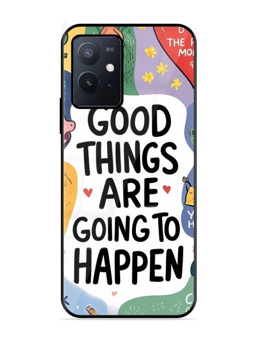 Uplifting Scribbles Glossy Soft Edge Case for Iqoo Z6 (5G) Chachhi