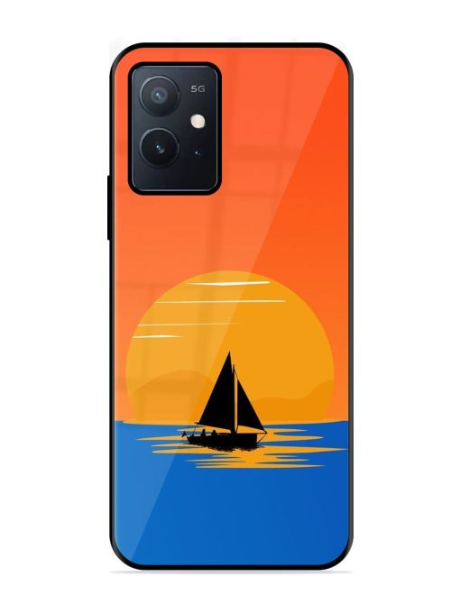 Sunset Sail Glossy Soft Edge Case for Iqoo Z6 (5G) Chachhi