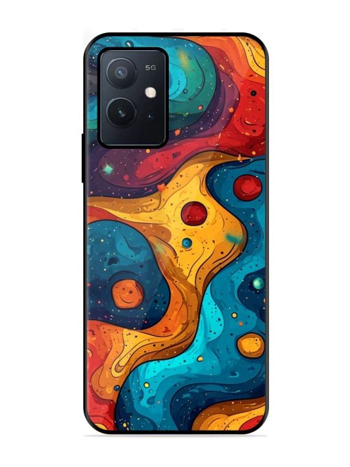 Cosmic Swirl Glossy Soft Edge Case for Iqoo Z6 (5G) Chachhi