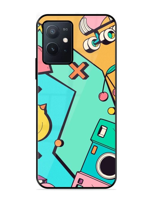 Retro Remix Glossy Soft Edge Case for Iqoo Z6 (5G) Chachhi