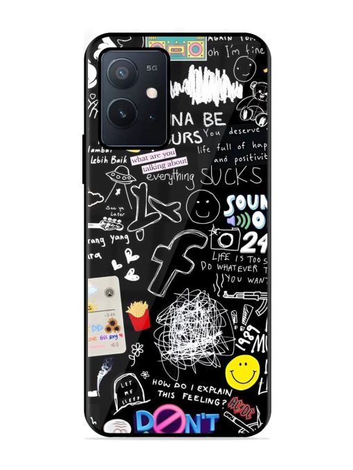 Doodle Diary Glossy Soft Edge Case for Iqoo Z6 (5G) Chachhi