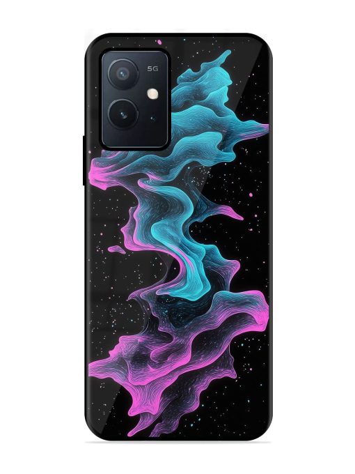 Cosmic Currents Glossy Soft Edge Case for Iqoo Z6 (5G) Chachhi