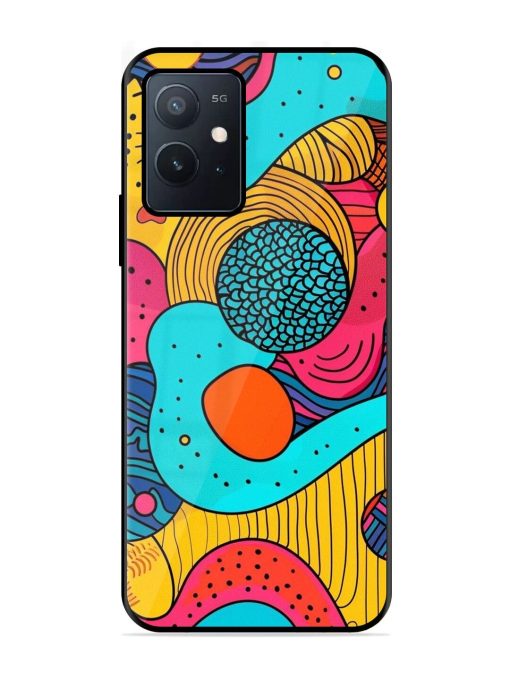 Psychedelic Patterns Glossy Soft Edge Case for Iqoo Z6 (5G) Chachhi