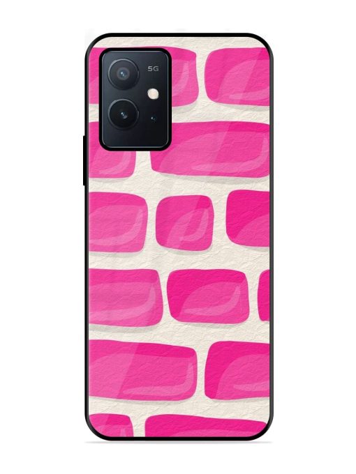 Pink Brick Wall Glossy Soft Edge Case for Iqoo Z6 (5G) Chachhi