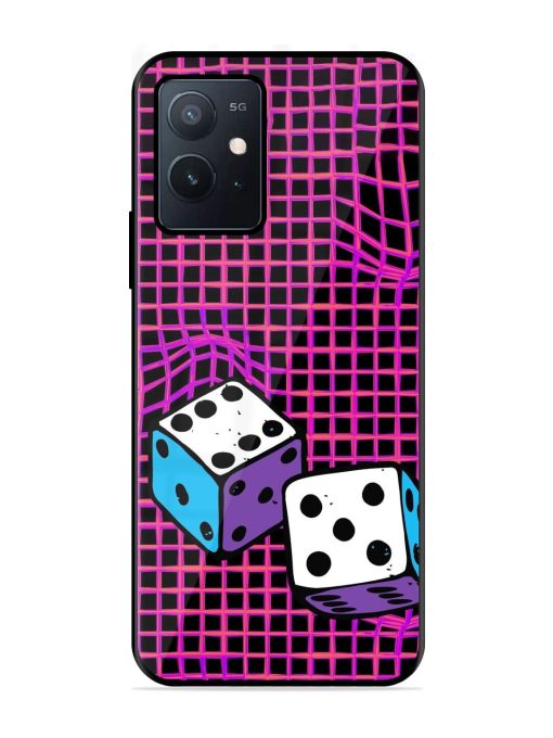 Glitched Dice Glossy Soft Edge Case for Iqoo Z6 (5G) Chachhi