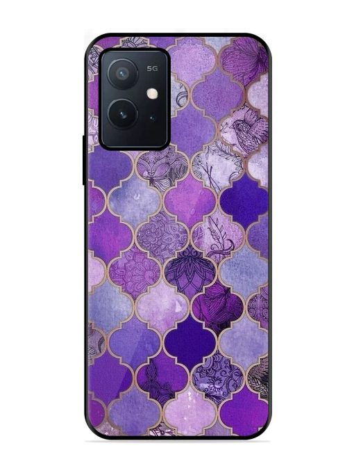 Purple Mosaic Magic Glossy Soft Edge Case for Iqoo Z6 (5G) Chachhi