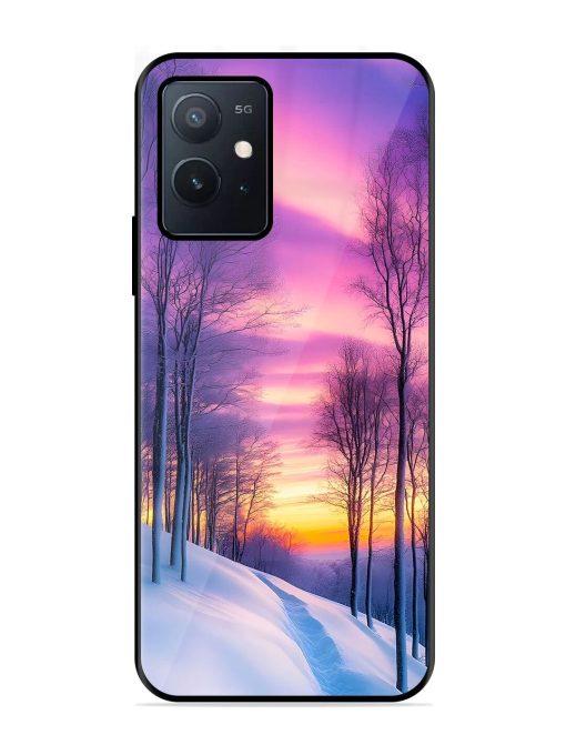 Winter'S Purple Haze Glossy Soft Edge Case for Iqoo Z6 (5G) Chachhi