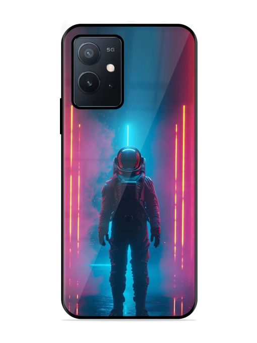 Neon Astronaut Glossy Soft Edge Case for Iqoo Z6 (5G) Chachhi