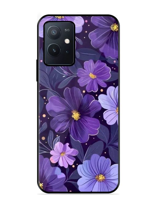 Purple Paradise Glossy Soft Edge Case for Iqoo Z6 (5G) Chachhi