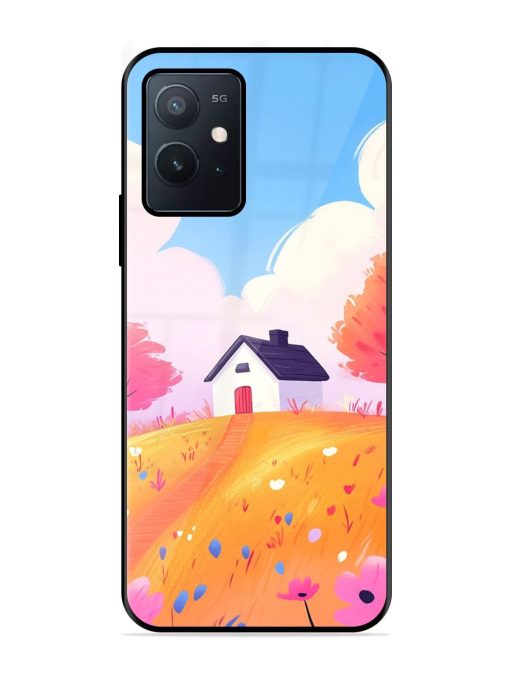 Hilltop Haven Glossy Soft Edge Case for Iqoo Z6 (5G) Chachhi