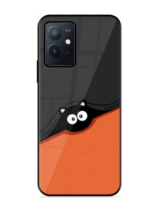 Peek-A-Boo Kitty Glossy Soft Edge Case for Iqoo Z6 (5G) Chachhi