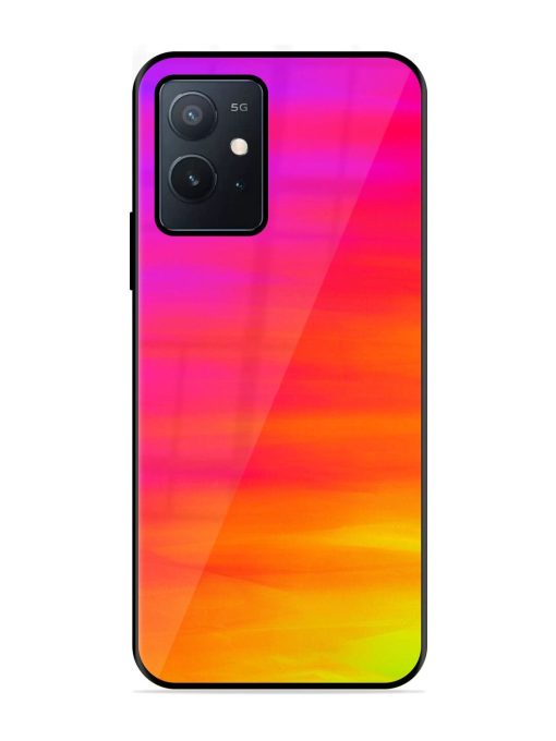 Neon Horizon Glossy Soft Edge Case for Iqoo Z6 (5G) Chachhi