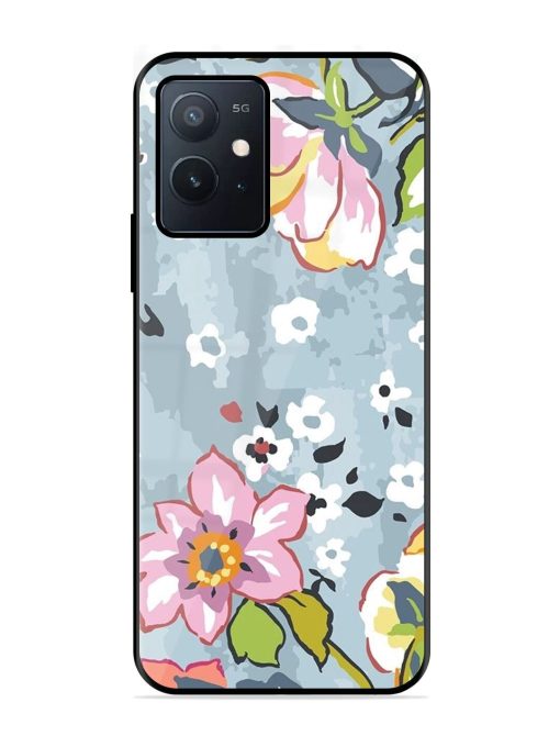 Floral Fantasy Glossy Soft Edge Case for Iqoo Z6 (5G) Chachhi